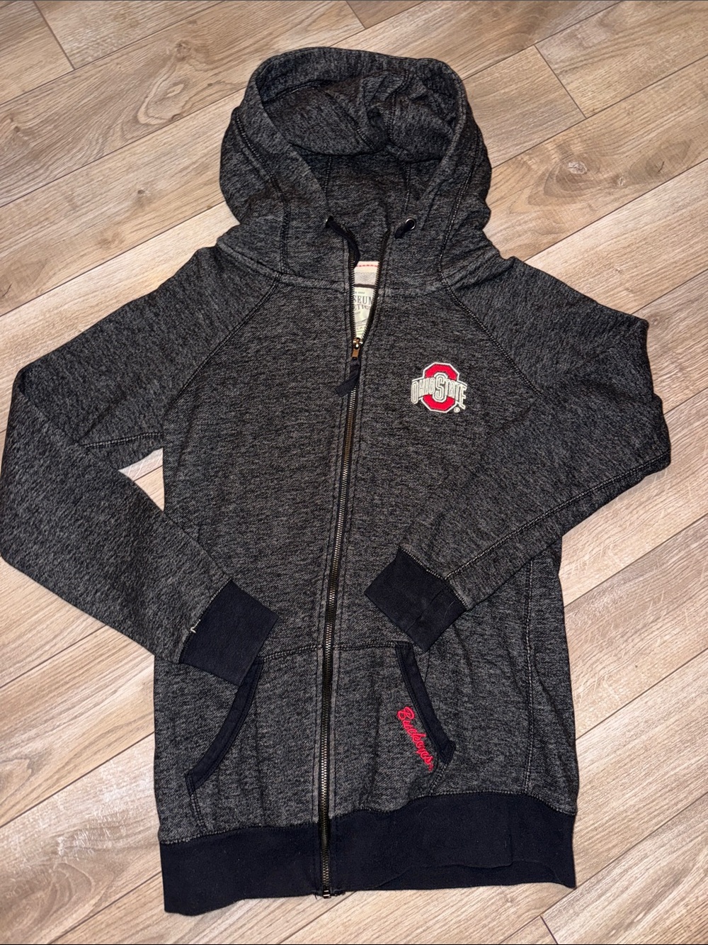Charcoal Ohio State Zip Hoodie